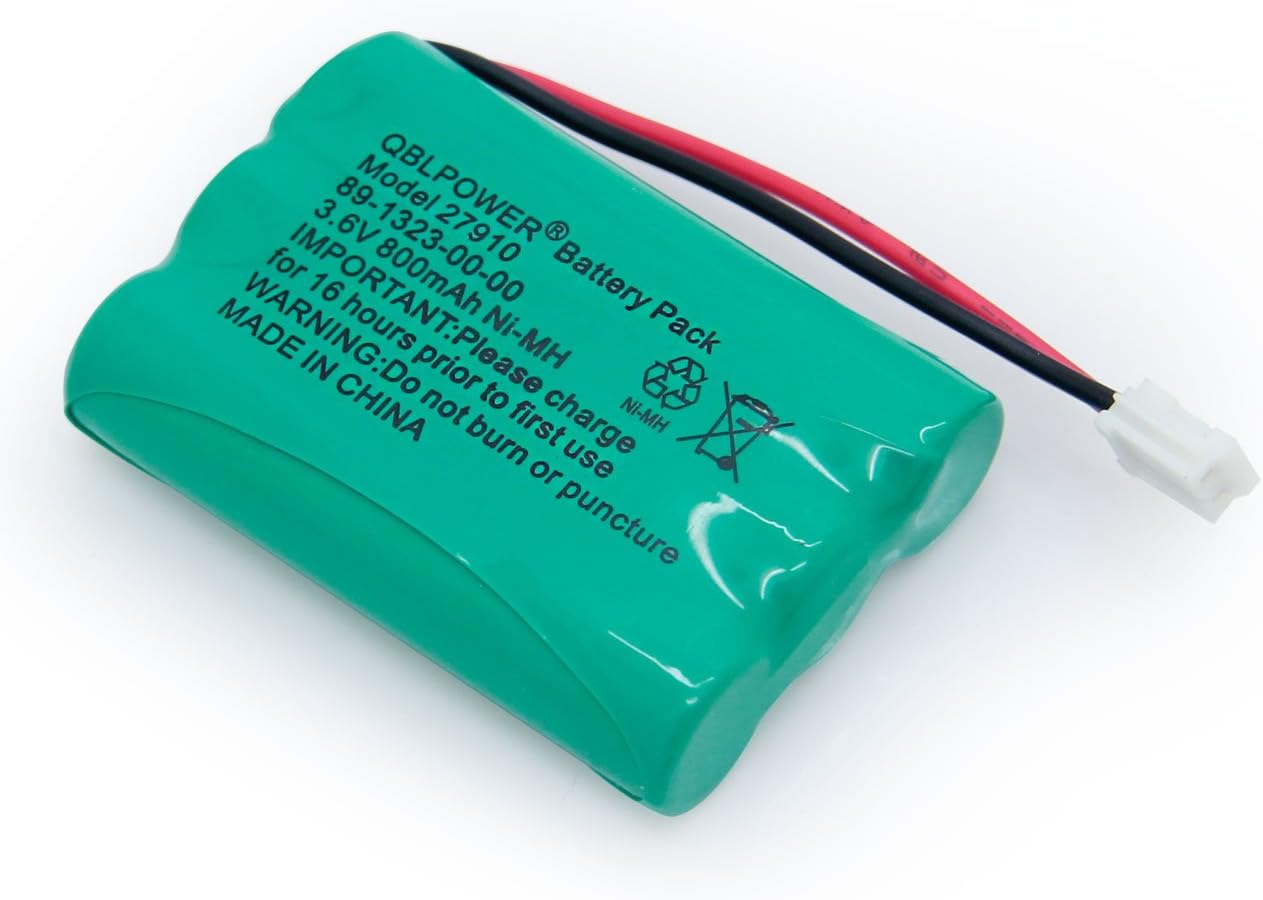QBLPOWER 27910 Batería recargable para teléfono inalámbrico compatible con teléfonos inalámbricos 89-1323-00-00 E1112 E2801 TL72108 SD-7501 23-959