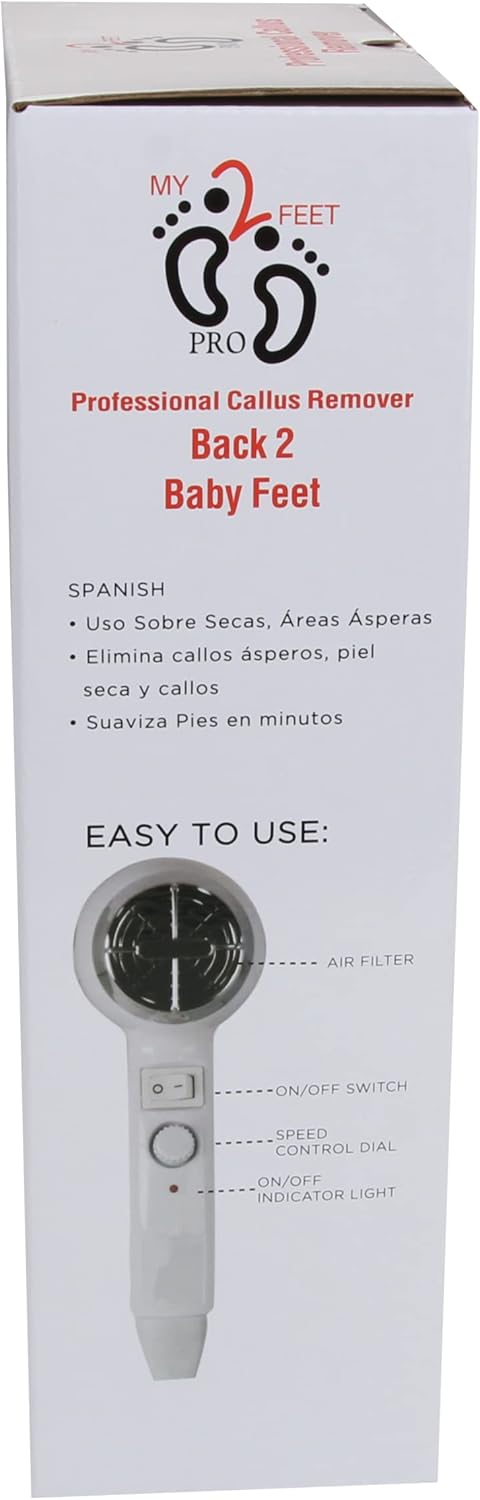 My2Feet – Removedor eléctrico profesional de callos+discos de repuesto, color blanco