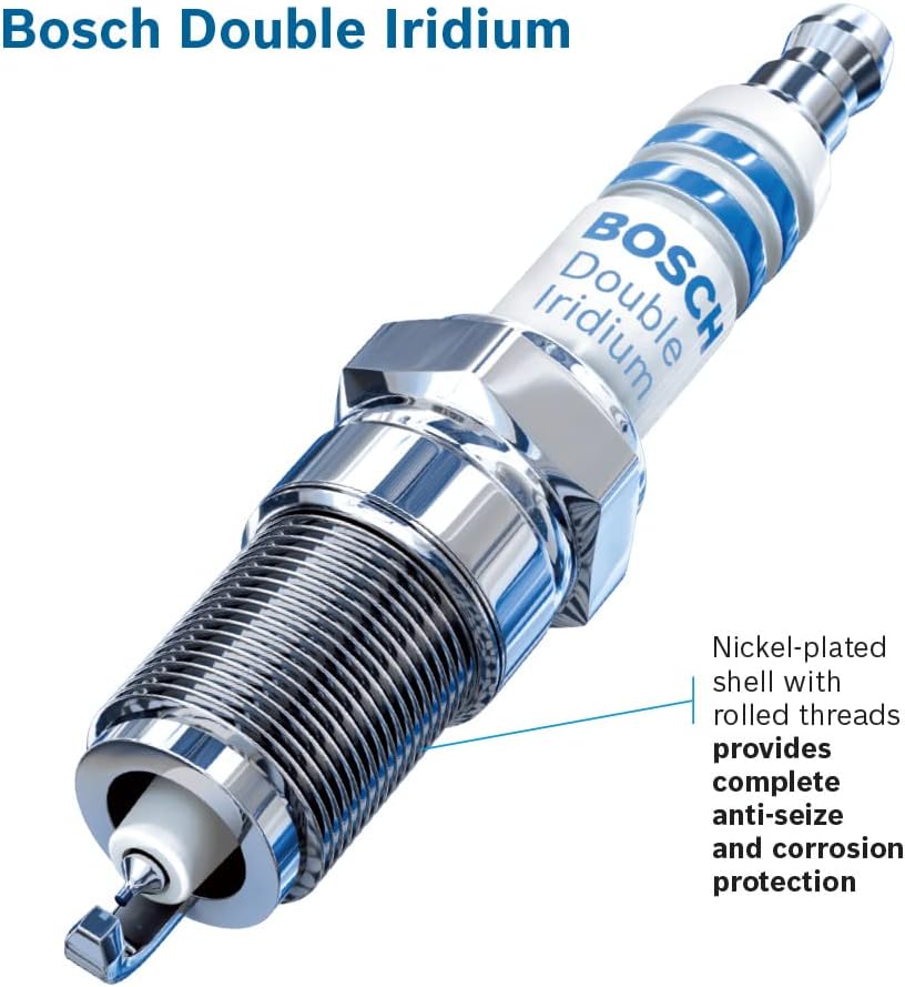 Bosch – Bujía de reemplazo de Iridio doble OE, 4PK, Iridio doble.