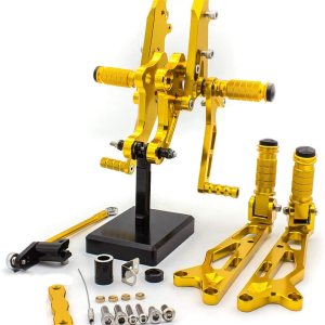 FXCNC Juego de clavijas traseras ajustables para motocicleta CNC Billet compatible con Grom MSX125 2017 2018 2019 2020 2021 FXCNC Juego de clavijas traseras ajustables para motocicleta CNC Billet compatible con Grom MSX125 2017 2018 2019 2020 2021