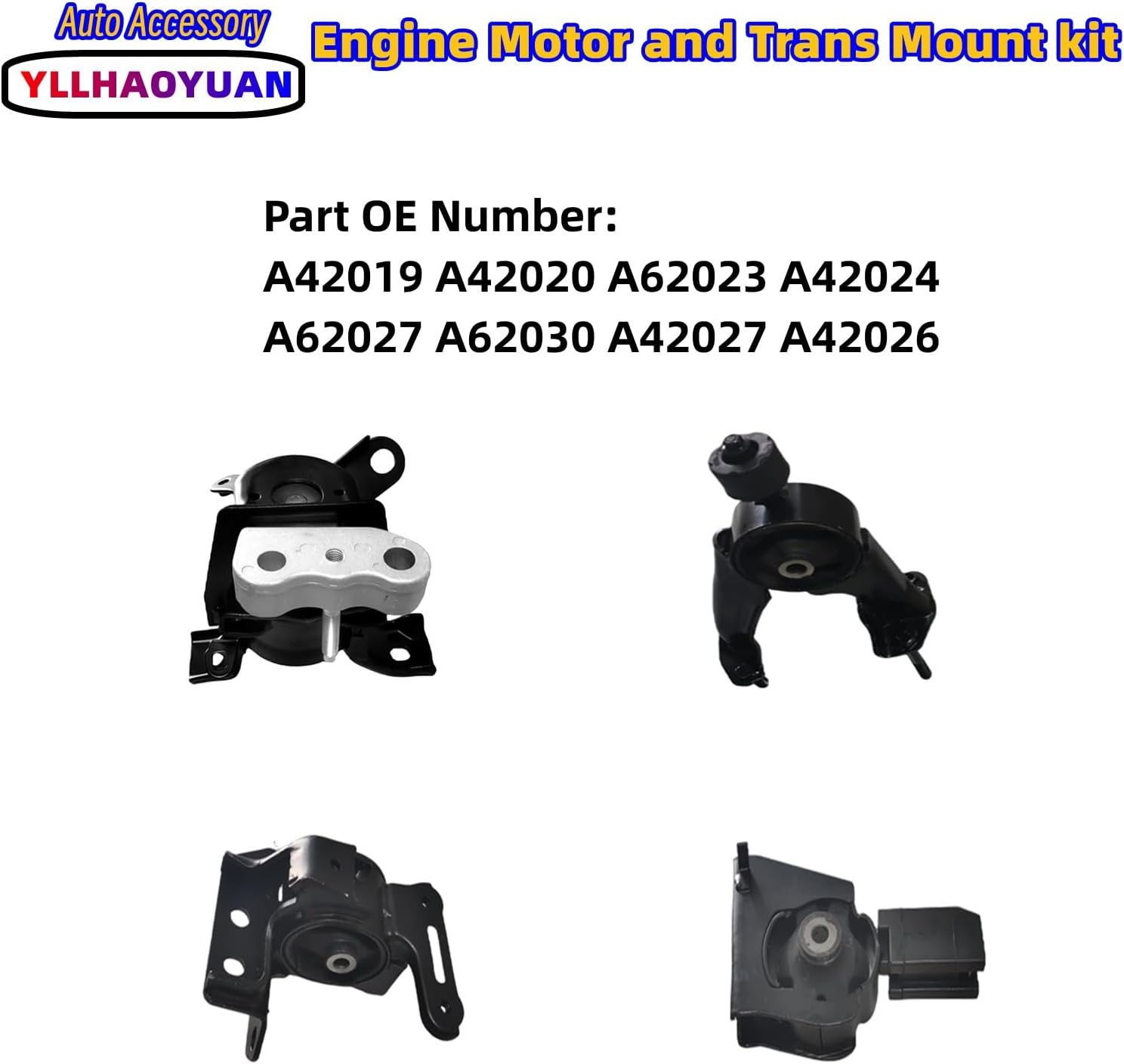 Juego de montaje de motor compatible con Corolla 1.8L Sedan A42019 A42020 A62020 A62023 A42023 A42024 A62027 A62027 A62030 A42027 A42027 A422027 026