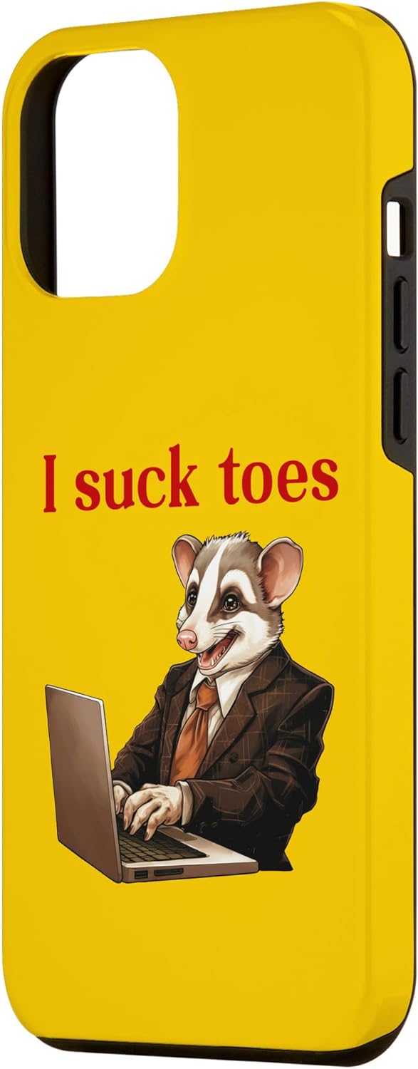 Funda para iPhone 12 Pro Max Funny Feet Lover Lamiendo los dedos del pie Humor extraño I Chuck Toes