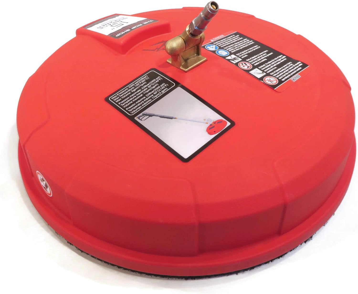 The ROP Shop – Agarre limpiador de superficies con 2 boquillas de acero inoxidable, más de 2000 rpm