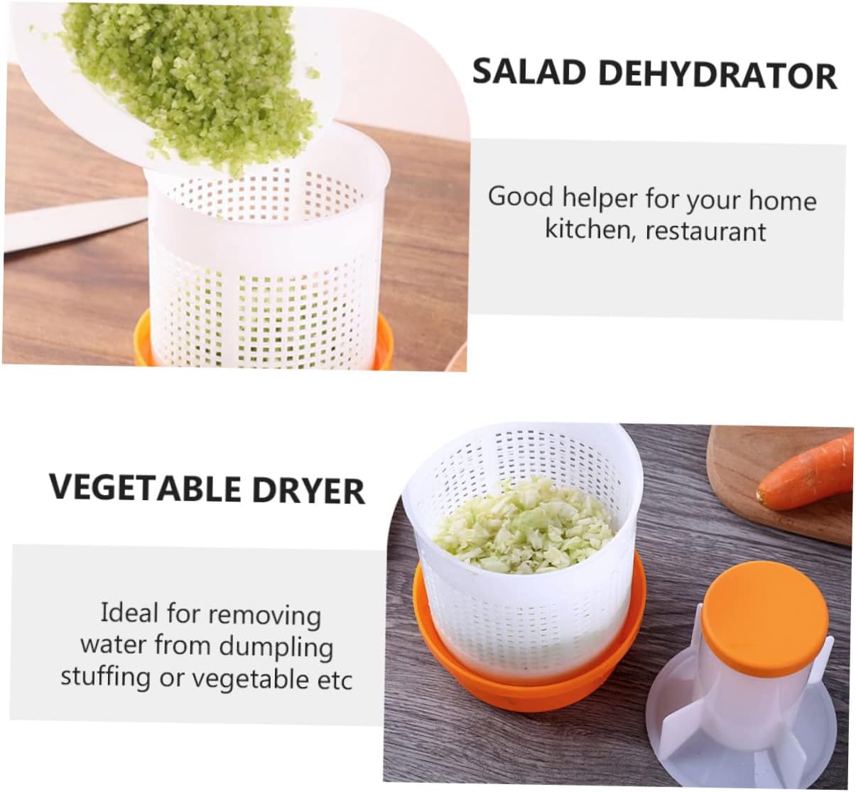 HOMSFOU Deshidratador de relleno de vegetales, deshidratador de relleno de desidratadoras d alimentos, colador de ensalada, deshidratador de