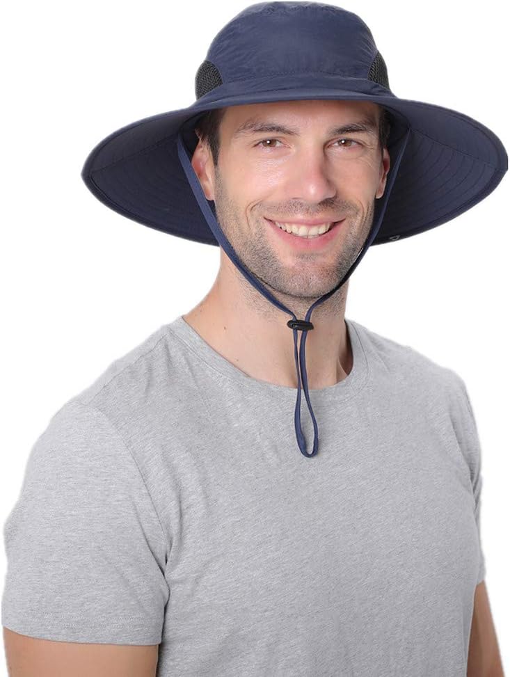 Sombrero de pesca unisex con protección UV UPF 50, sombrero de pescador de ala ancha