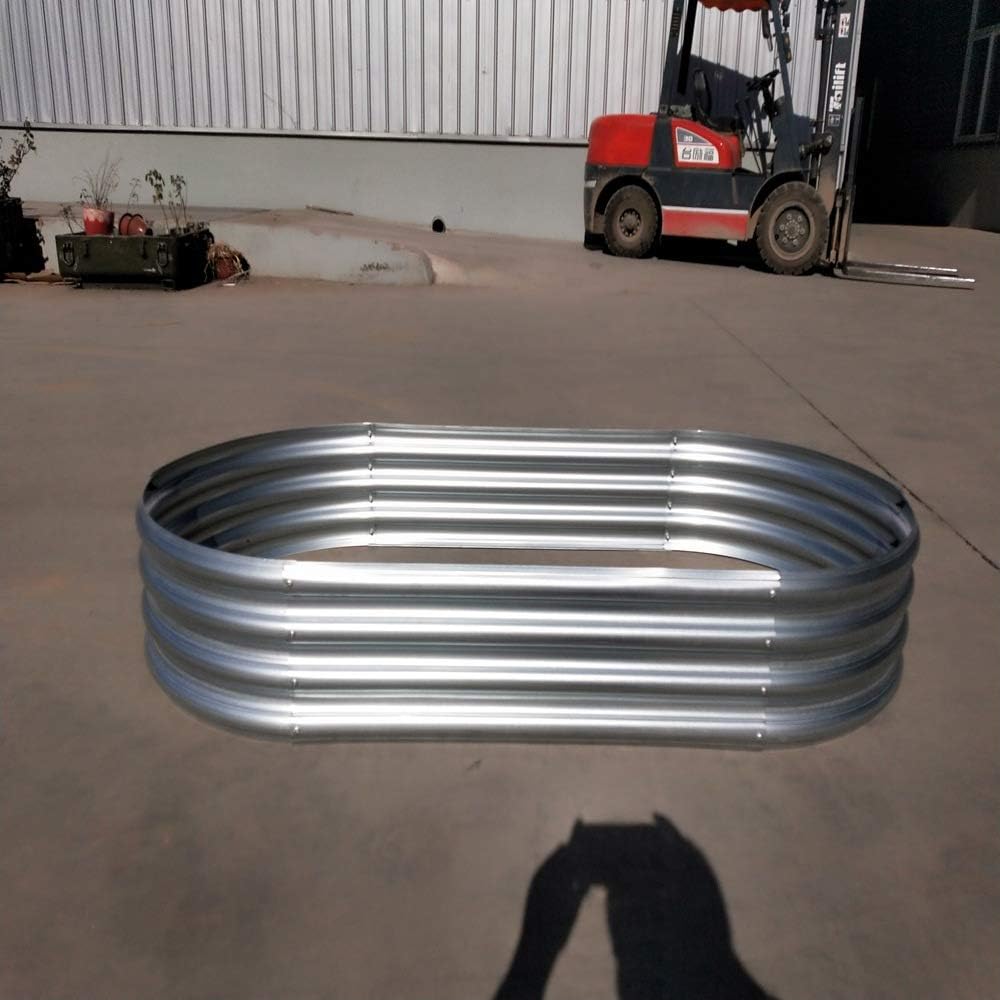 Jardineras de acero galvanizadas para jardín de flores y hierbas