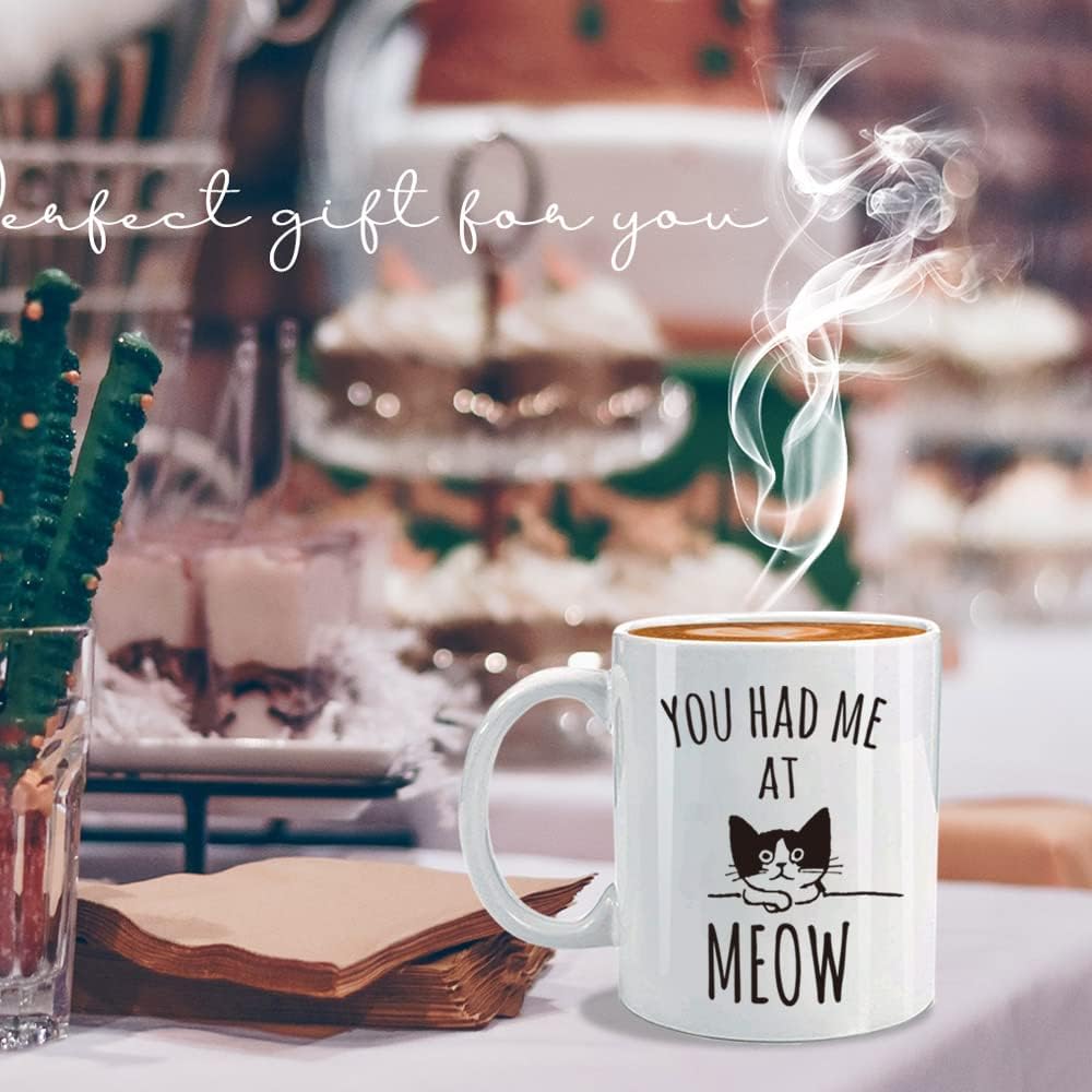 Lindas tazas de café con diseño de gato, regalo para cumpleaños, día de San Valentín, aniversario, Navidad, taza de café con temática de gato,