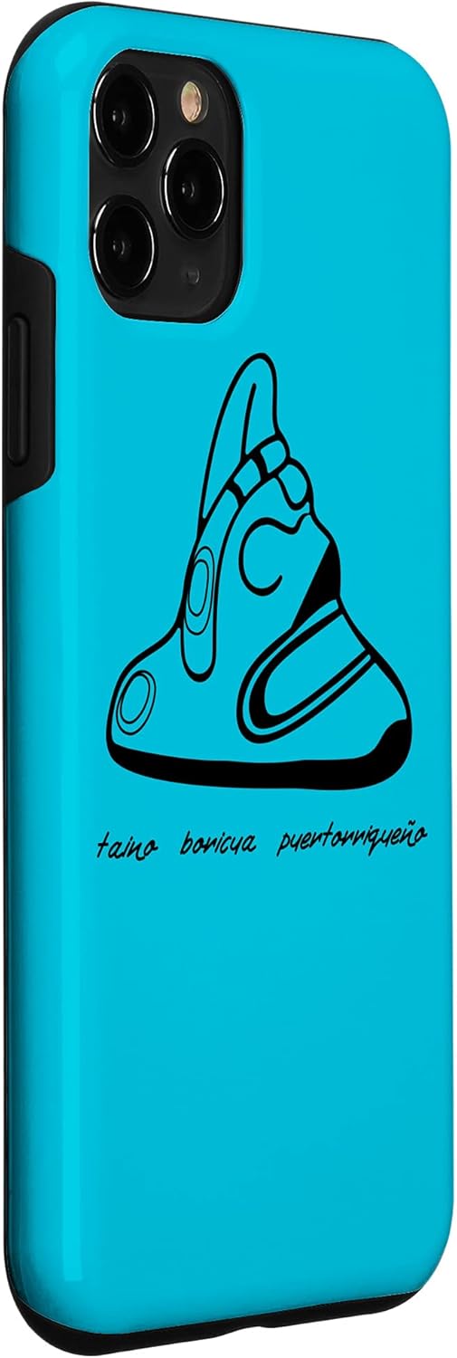 Funda para iPhone 11 Pro Puerto Rico Boricua Pride Indios Tainos Sun Coqui Cacique