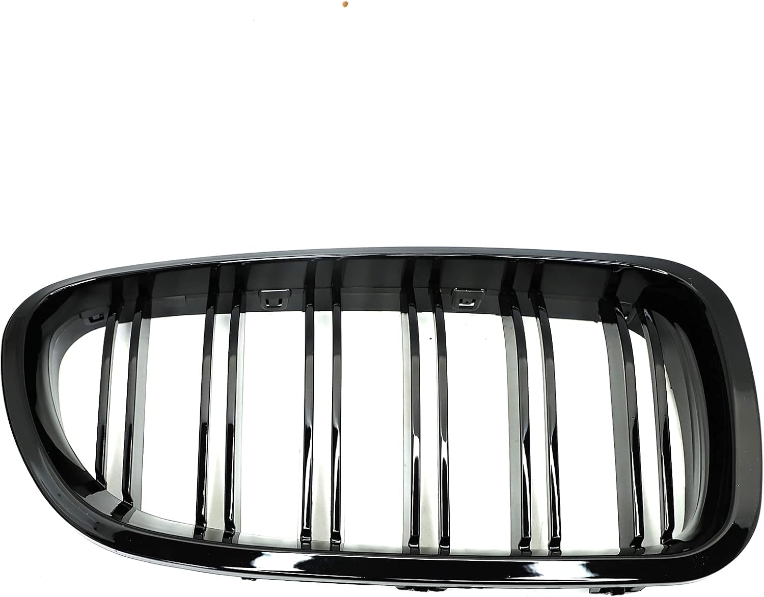 Parrilla frontal F10 F18 compatible con BMW 5 Serie F10 F11 F18 M5 2010-2017, (juego de 2 rejillas dobles negras brillantes)