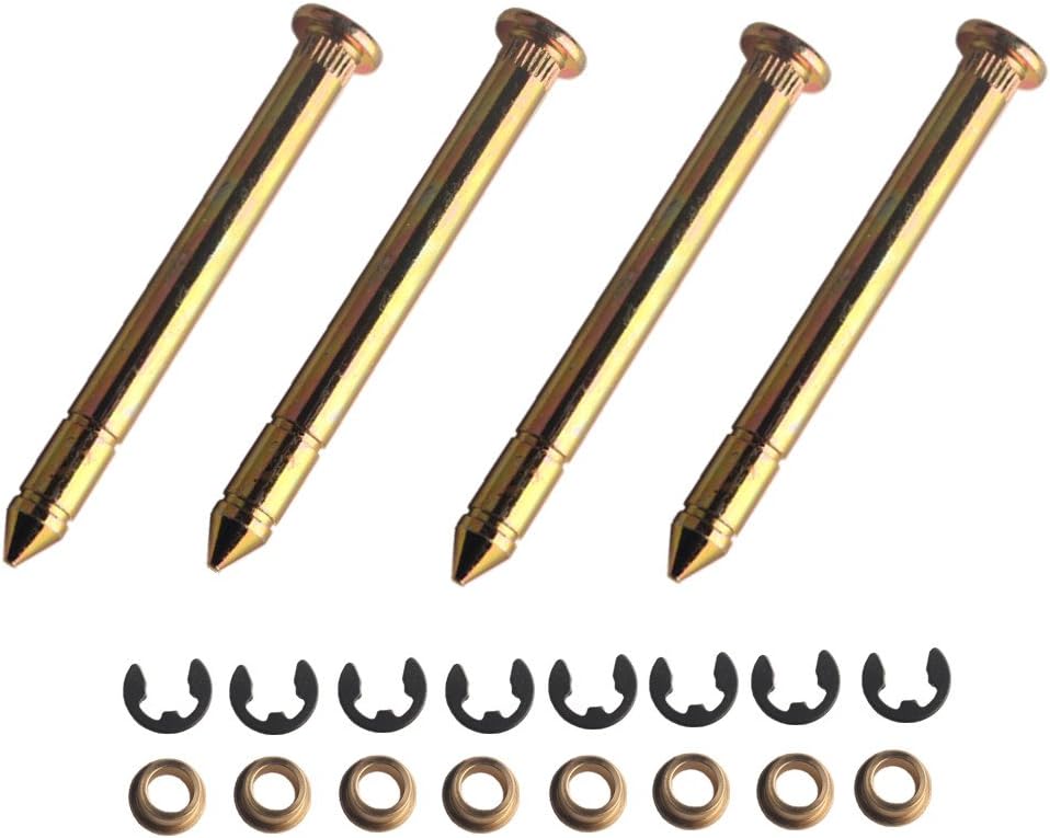 Dewhel Bisagra de puerta de coche Pasadores Pin Buje delantero Kit de puerta para Ford F150 F250 F350 Bronco