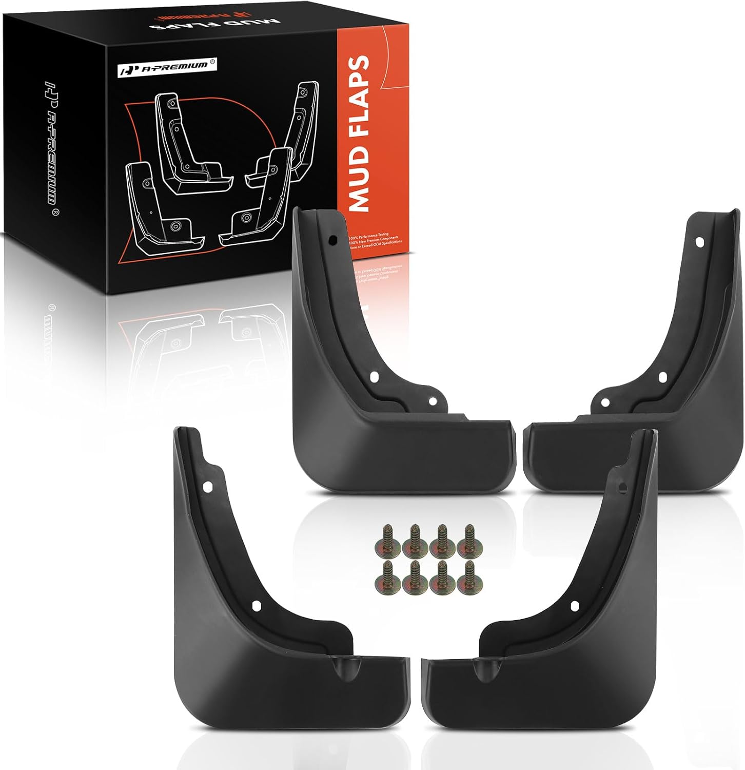 A-Premium Juego de 4 protectores contra salpicaduras con kits de herramientas compatibles con Kia Sportage 2022 2023 2024, delantero y trasero (lado