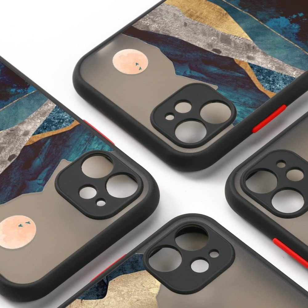 Funda de teléfono de paisaje floral mate para Xiaomi para Redmi Note 10 Pro 9 8 7 9s 10s 9A 9C NFC 9T Poco X3 Pro M3 F3 Fundas de protección mate