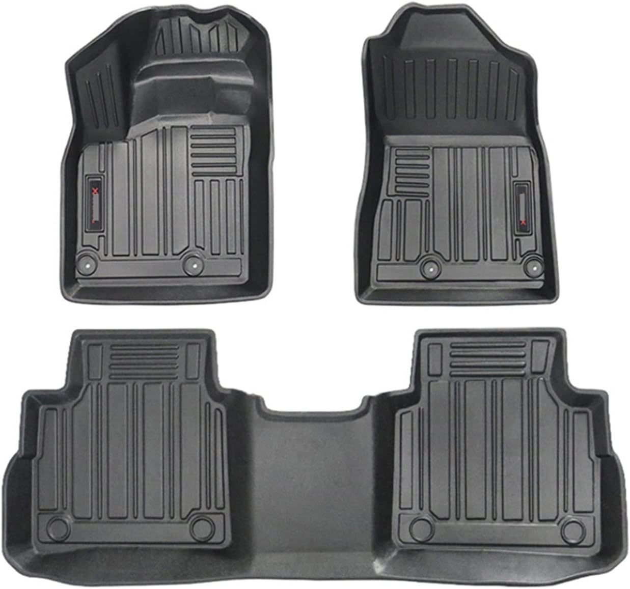 Tapete de suelo 3D TPE LHD Xtrail compatible con Nissan X-Trail 2014-2019 2022 T32 compatible con Rogue T33, bandeja de revestimiento de suelo,
