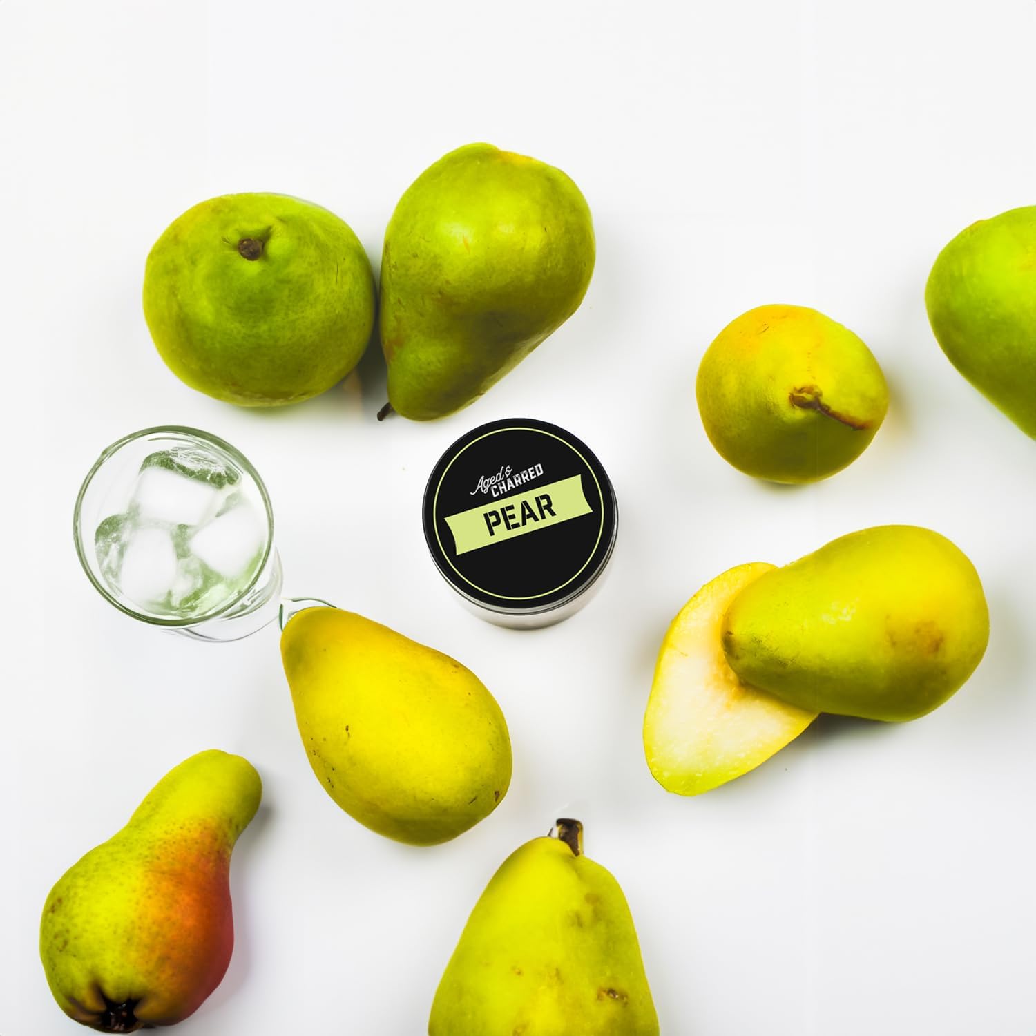 Aged & Charred Fruit Pack – Chips de madera para ahumador de cóctel, paquete de 4 frutas manzana, cereza, melocotón, pera para bebidas, chips de