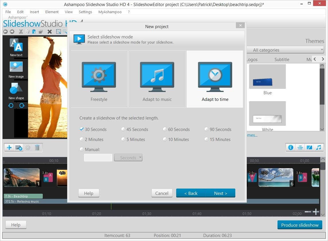 Slideshow Studio for Windows 11, 10, 8.1, 7 – Turn your wedding, birthday and vacation photos into beautiful videos with music, transitions and
