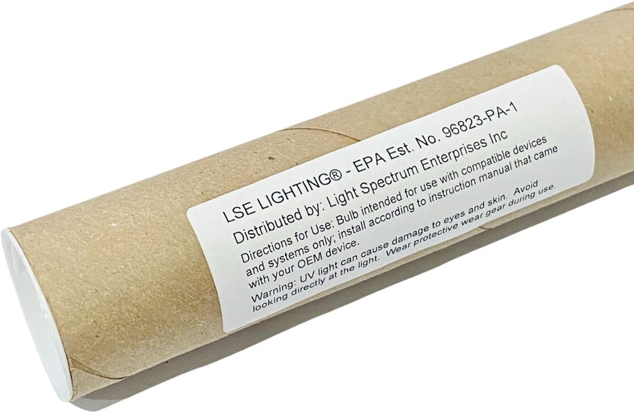 LSE Lighting Lámpara UV para ATS GDS-12  Lámpara ultravioleta de eficiencia energética  Reemplazo equivalente a ATS para modelo ATS de 12 GPM