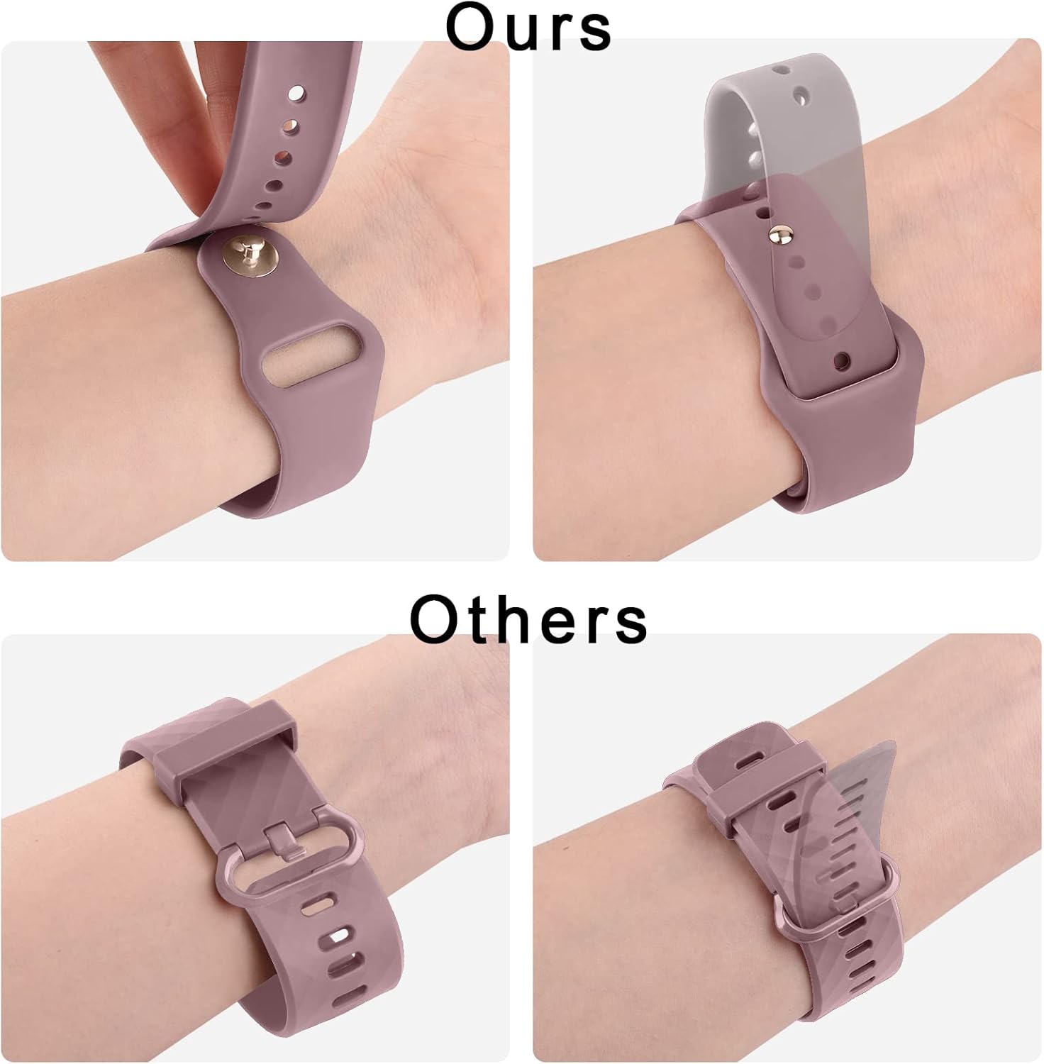 Paquete de 3 correas de silicona para Samsung Galaxy Watch 6 de 1.575 pulgadas, 1.732 pulgadas, Galaxy Watch 6, bandas clásicas de 1.615 pulgadas,