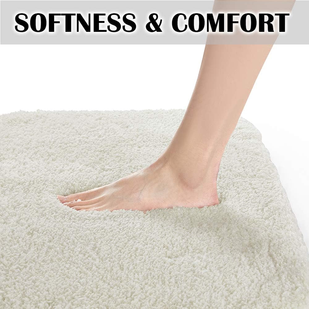 Suchtale – Alfombra peluda de microfibra suave para baño, antideslizante, absorbe el agua, lavable a máquina, alfombra de felpa gruesa para ducha