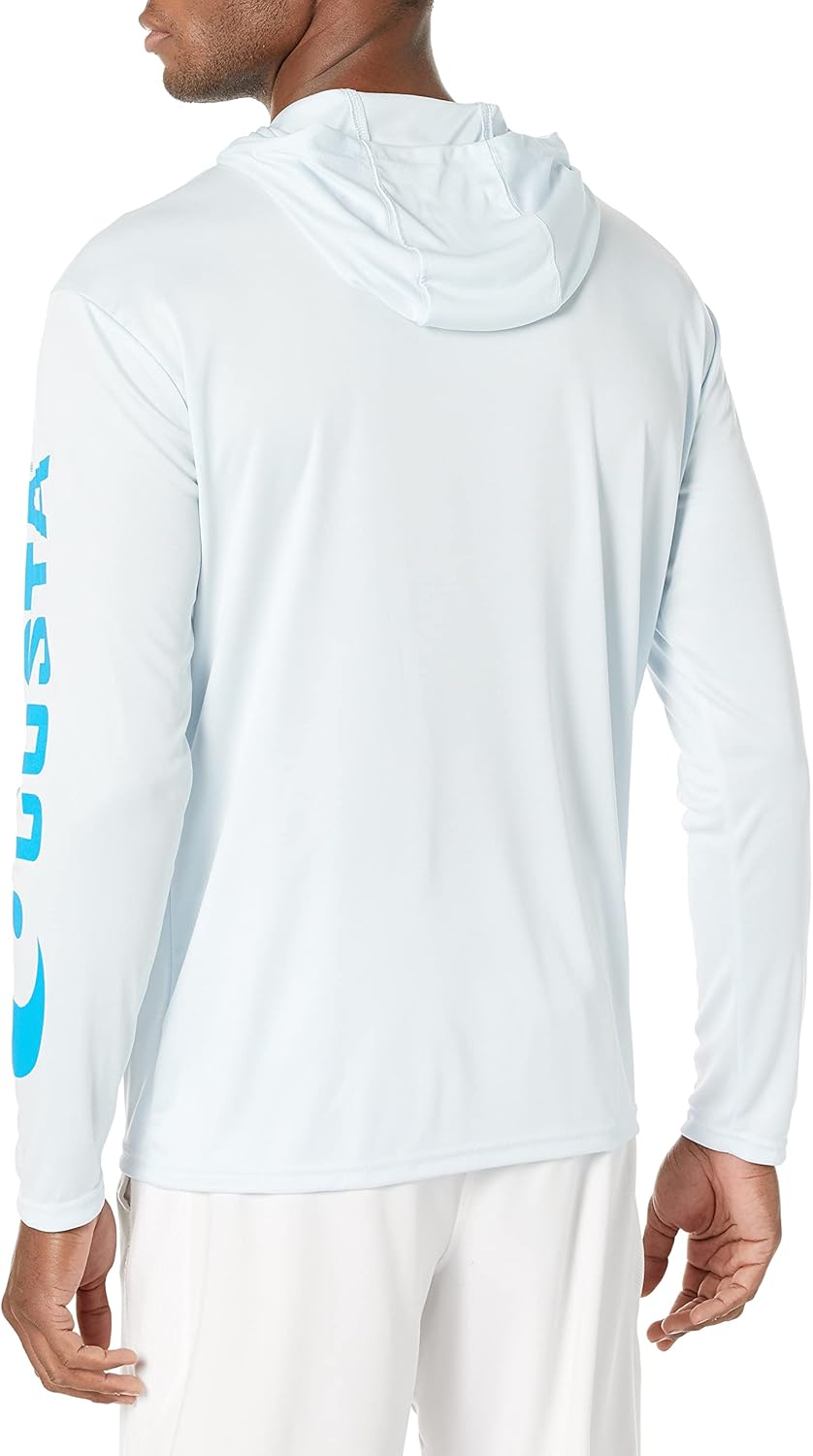 Costa Del Mar Camisa de manga larga con capucha técnica para hombre