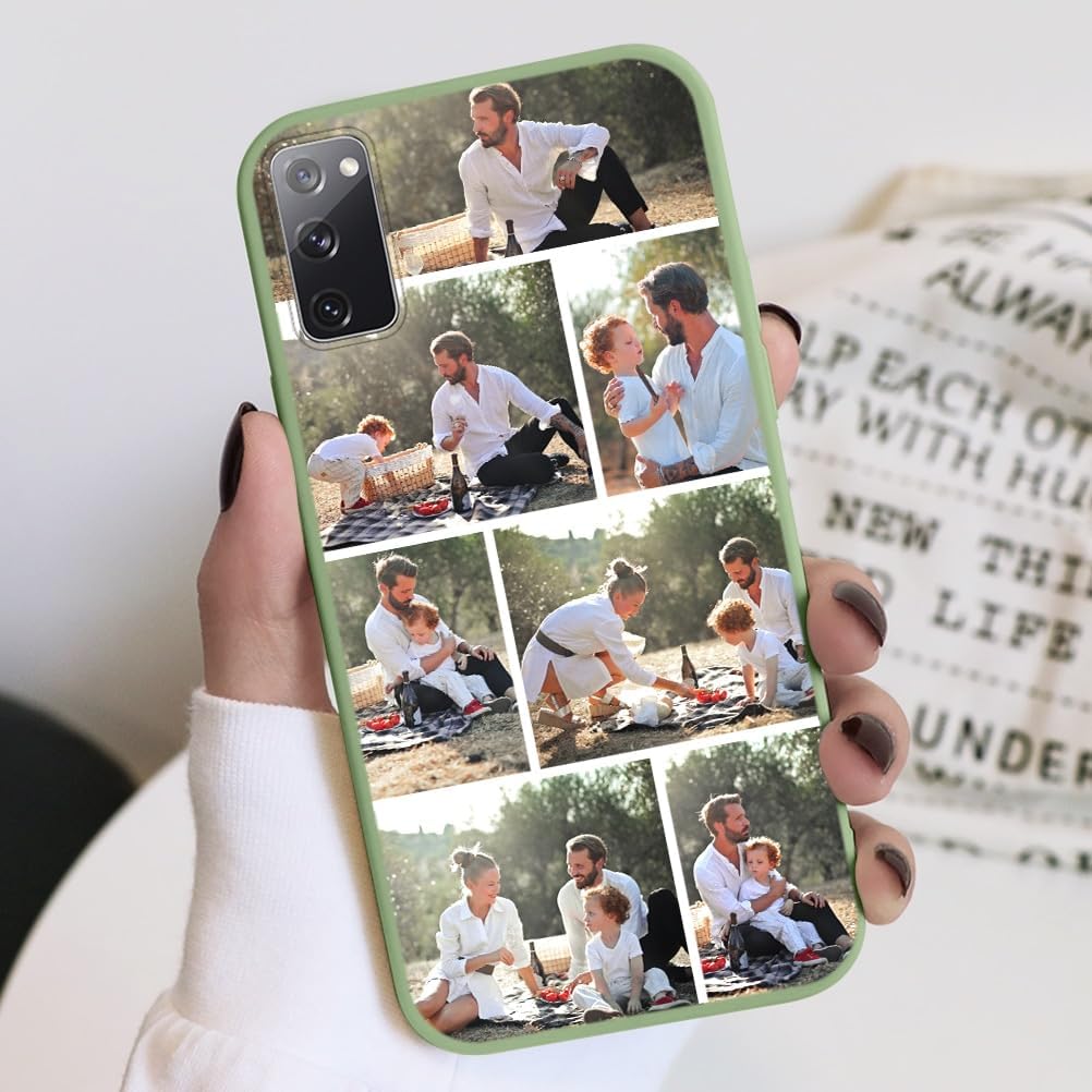 Eouine Funda de teléfono personalizada para Samsung S20 FES20 LiteS20 Fan Edition (6.5 pulgadas)  Fundas de teléfono con imagen personalizable,