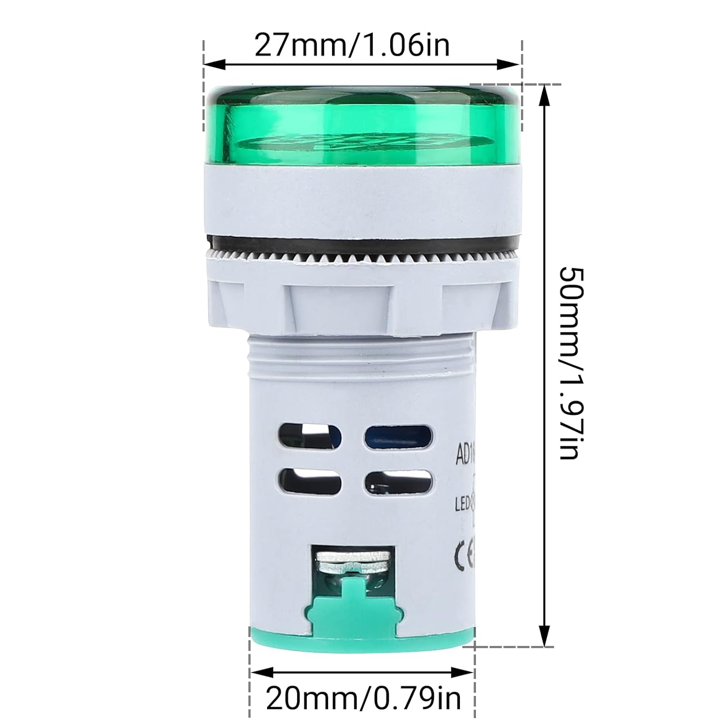 DROK Medidor de voltaje de CA 500V, 3 unids AC 60-500V 110v 220v Monitor de voltaje digital más grande pantalla LED voltímetro detector de voltios