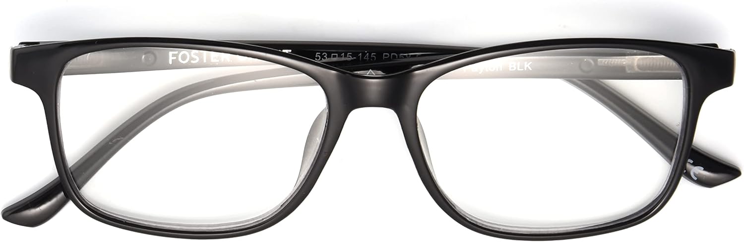 Foster Grant Payton Anti-Fog Blue Light Readers Rectangular Reading Glasses