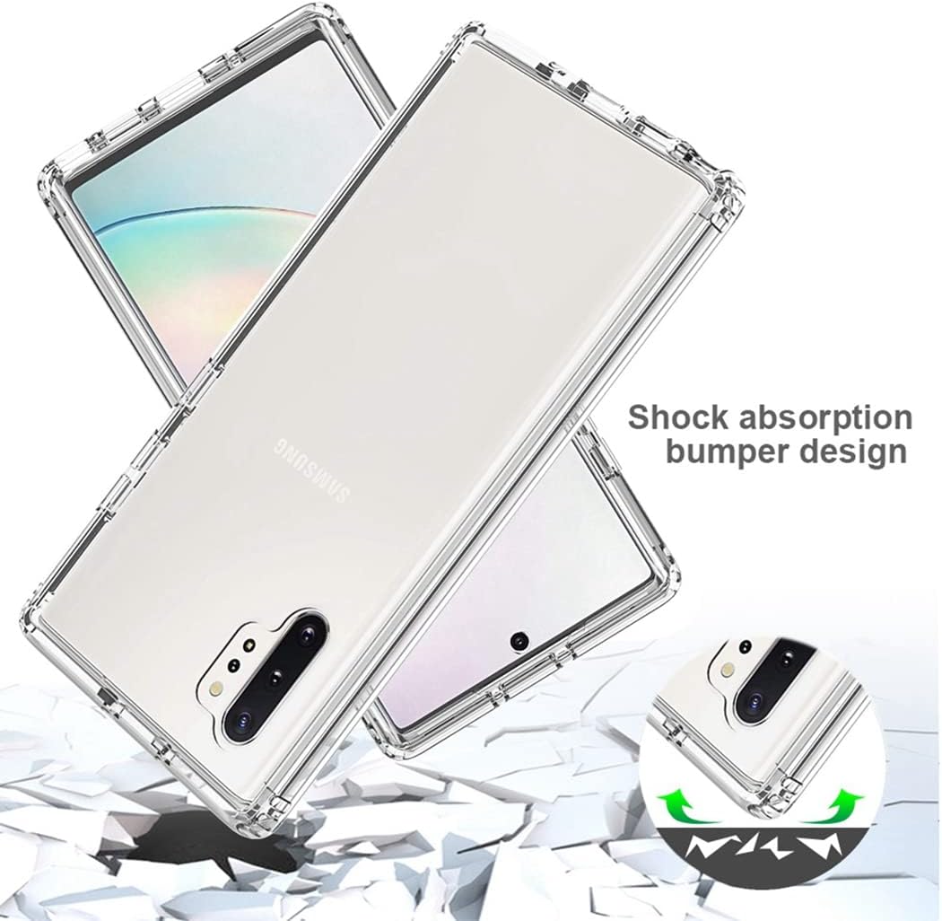 Vavies Funda compatible con Galaxy Note 10 PlusNote 10+ N975U con protector de pantalla de vidrio templado, cuerpo completo, a prueba de golpes,