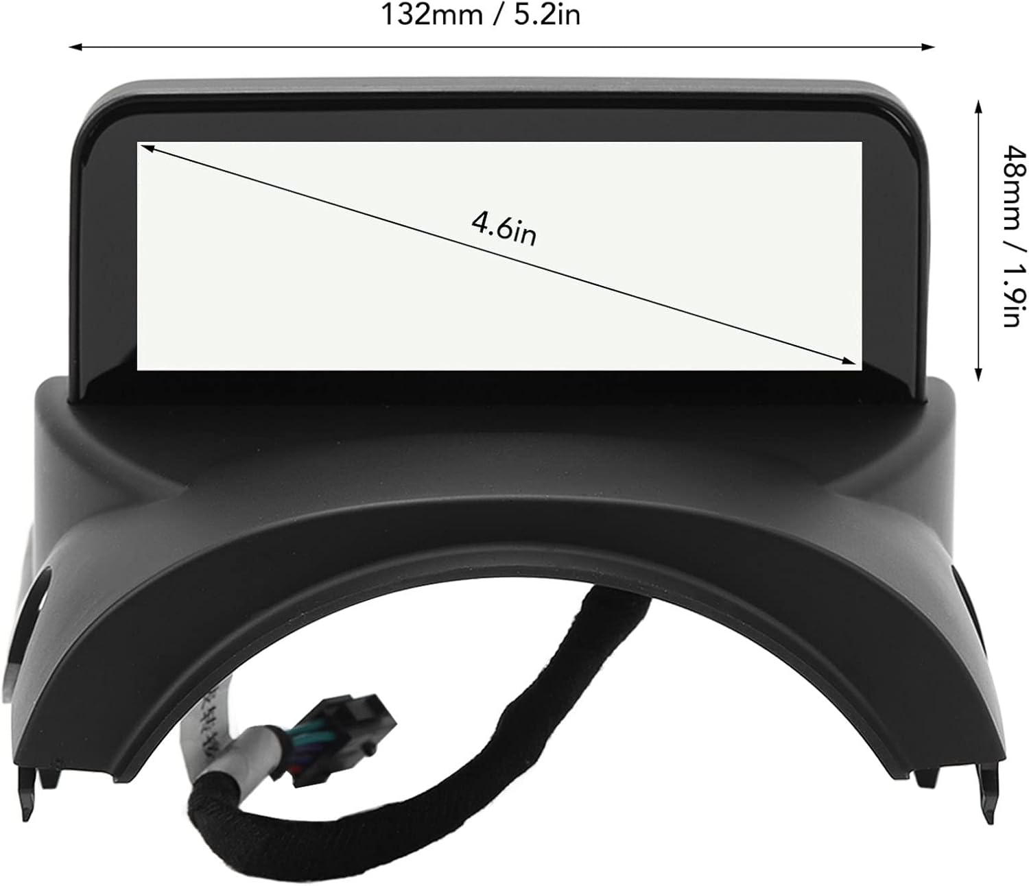 Pantalla HUD de coche de 4.6 pulgadas, pantalla ultra mini pantalla LCD velocímetro pantalla digital reemplazo para Tesla Modelo 3 Y (AMD Ryzen)