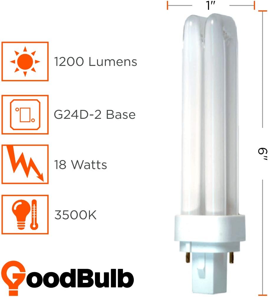 GoodBulb – Focos CFL PL, paquete de 10 unidades