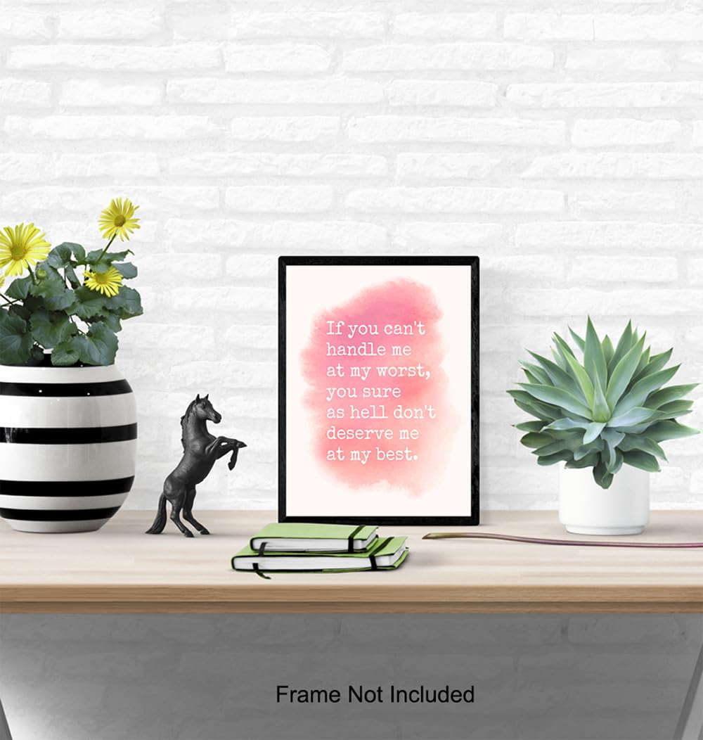 Empowerment Wall Art – Motivational Quote – Inspirational Wall Decor Home decoration for Bedroom Bathroom Living room – Chic Unique Gift for Women