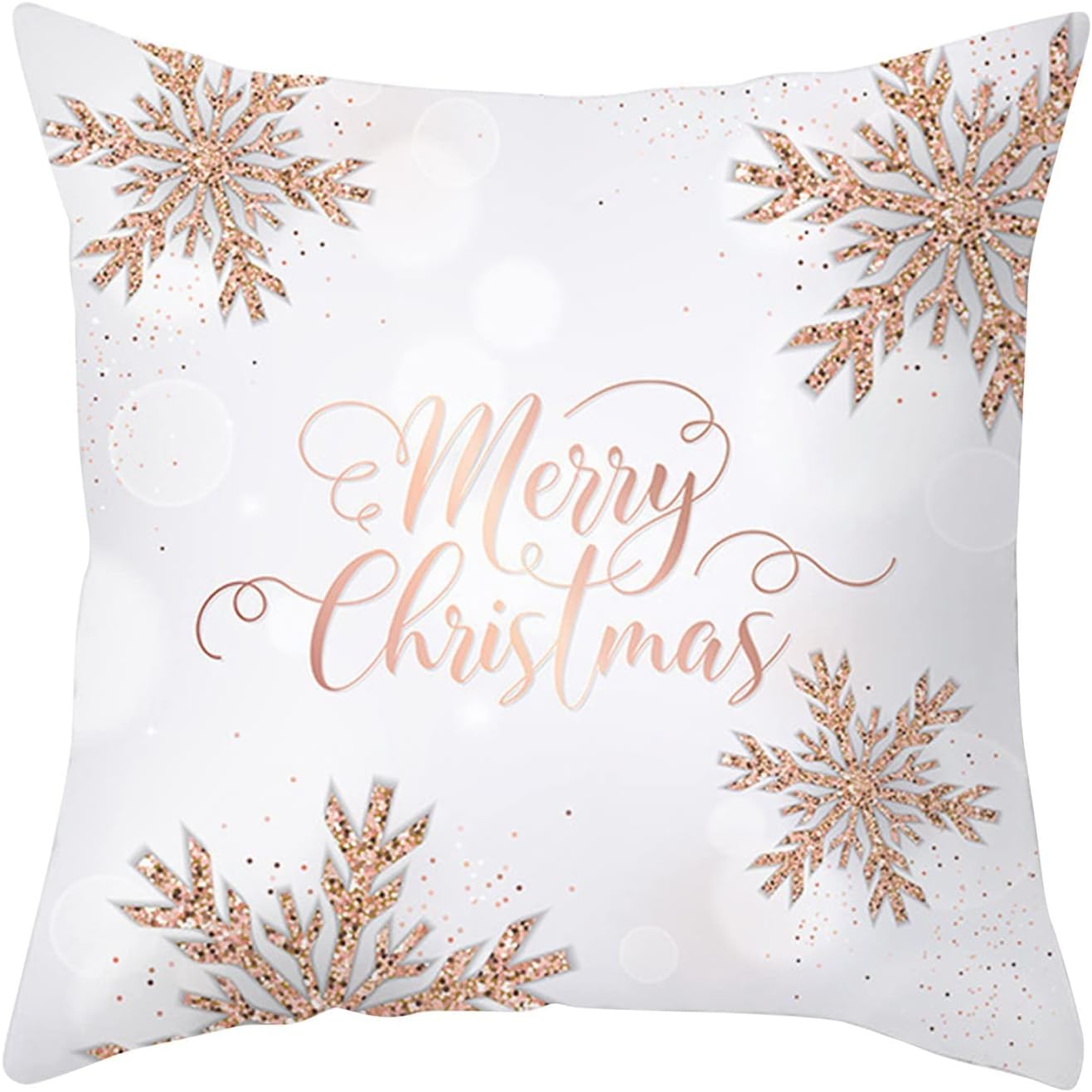 Wtosuhe Juego de 4 fundas de almohada navideñas de 18 x 18 pulgadas, fundas de almohada decorativas de Navidad de granja, decoración del hogar para