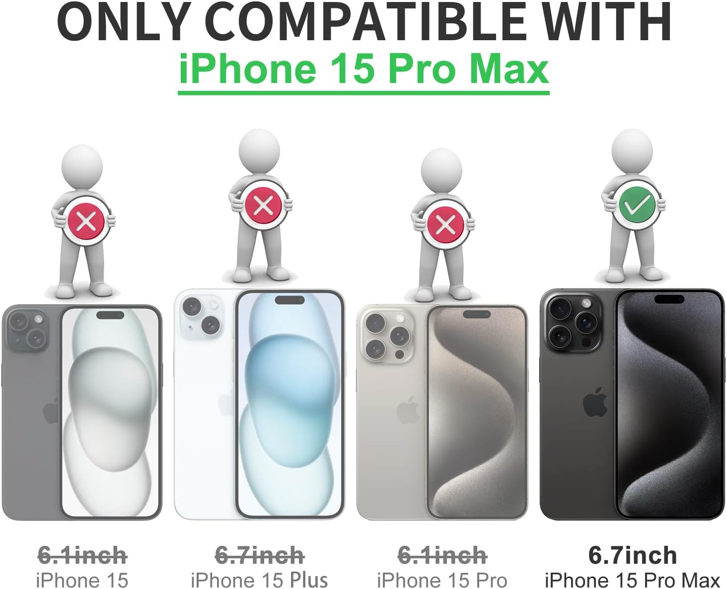 Funda blanca para iPhone 15 Pro Max con soporte de anillo con magnético parachoques de TPU suave, cubierta galvanizada dorada con purpurina, funda