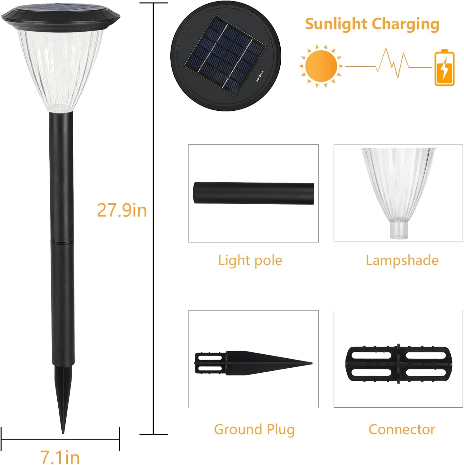 Greenway – Luces solares inteligentes de 50 lúmenes, tecnología inteligente, luz toda la noche, polvo al amanecer, encendido y apagado automático,