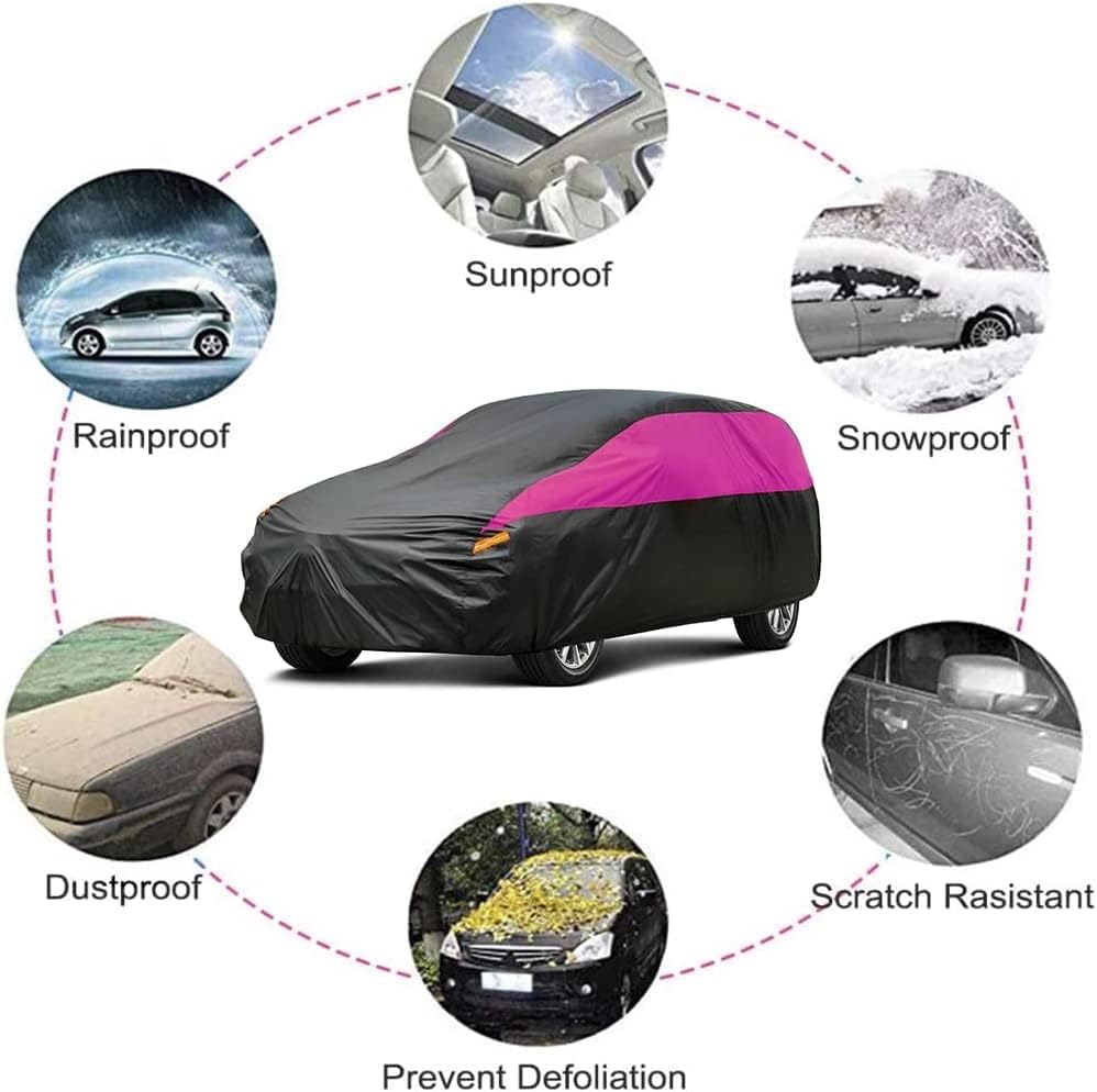Funda impermeable para automóvil SUV para mujer para todo tipo de clima, ajuste universal para Ford Bronco Sport, BMW X1X2, Audi Q3, Mercedes-Benz