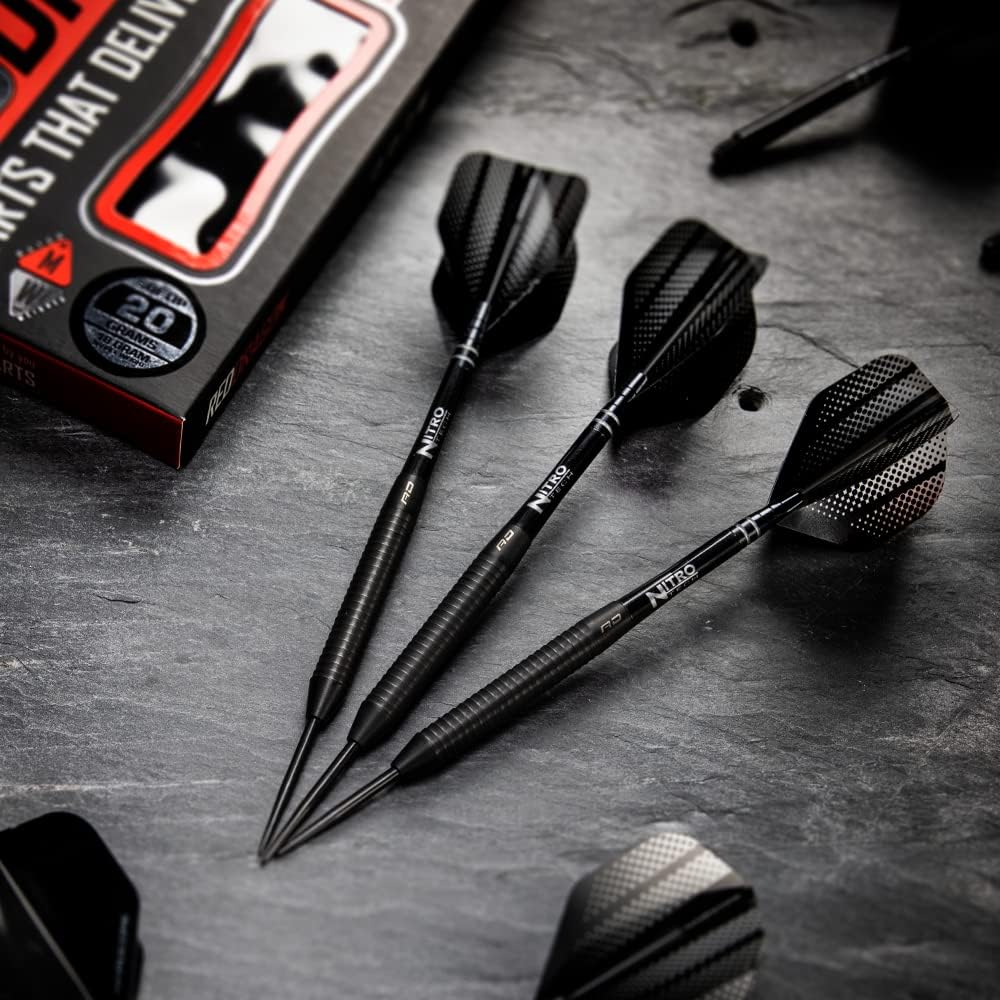RED DRAGON Razor Edge Black – Dardos de tungsteno de 0.71 oz, 0.78 oz, 0.81 oz, 0.85 oz, 0.92 oz, 0.99 oz o 0.71 oz Softip tungsteno con vuelos y