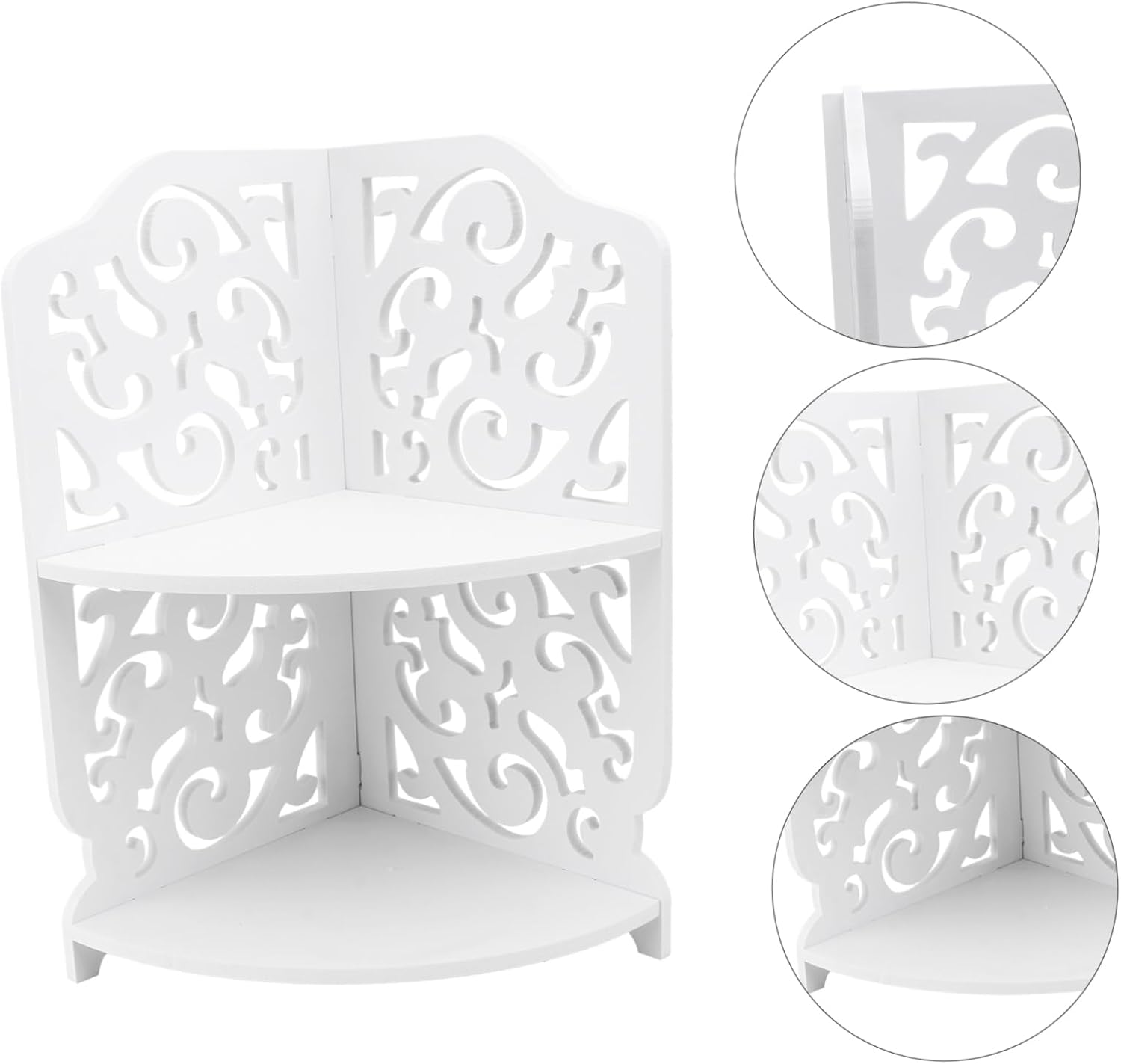 Cabilock Organizador de cocina para el hogar, decoración de baño, almacenamiento blanco, estante multifunción, organizador de artículos para el