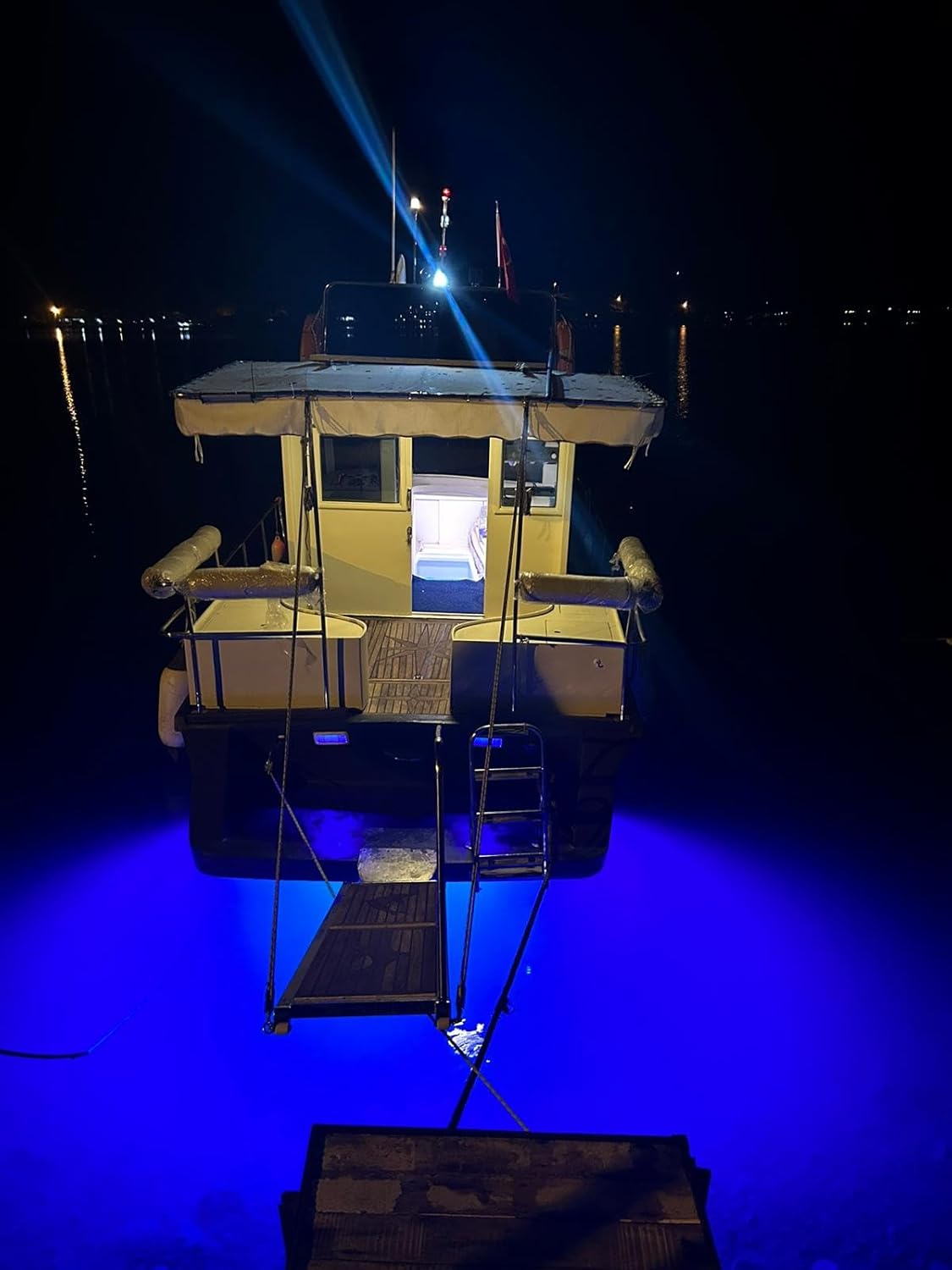 Barco submarino llevó la luz IP68 4500lm 42Led blanco 3030LED (azul-azul)