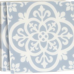 10 calcomanías acrílicas para azulejos azules y blancos, azulejos de 6 x 6 pulgadas, calcomanías de pared para baño y cocina, fácil de aplicar, 10 calcomanías acrílicas para azulejos azules y blancos, azulejos de 6 x 6 pulgadas, calcomanías de pared para baño y cocina, fácil de aplicar,