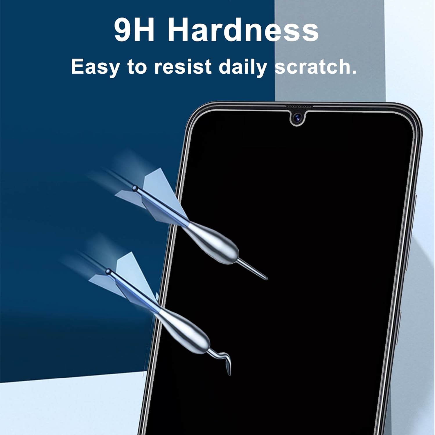 Paquete de 2 protectores de pantalla de privacidad de vidrio templado antiespía de dureza 9H para Samsung Galaxy A50A50SA30A30SM30SA20