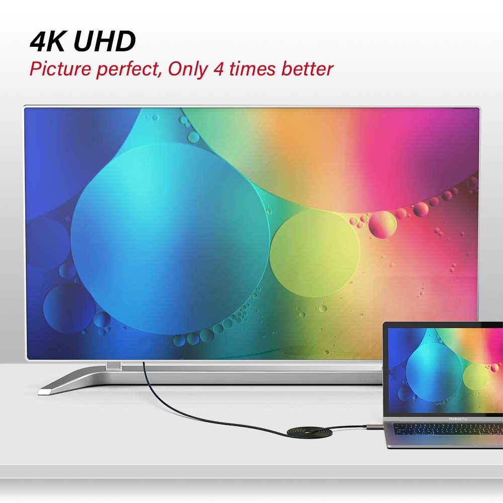 ATZEBE Cable HDMI de fibra óptica de 50 pies, cable HDMI de fibra compatible con 4K60Hz, 444422420, HDR, Dolby Vision, HDCP 2.2, ARC, 3D, alta