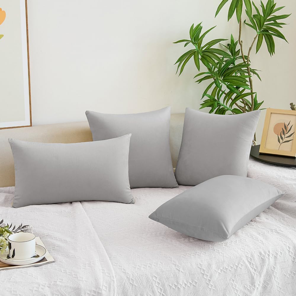 QUORGVES Fundas de almohada decorativas de 12 x 20 pulgadas, fundas de almohada decorativas de 12 x 20 pulgadas, fundas de almohada decorativas de