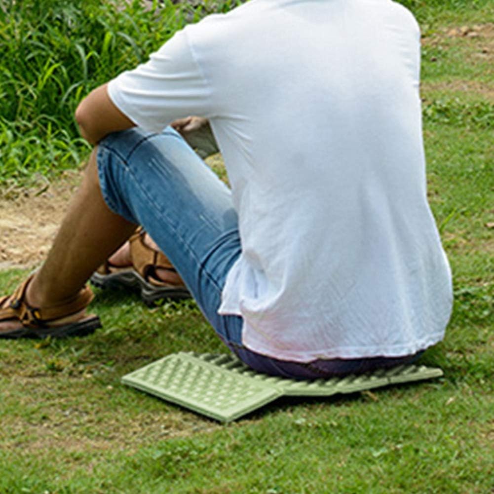 Demeras Alfombrilla de camping XPE plegable Cuchion para asiento a prueba de humedad a prueba de humedad, mini almohadilla de asiento de espuma para