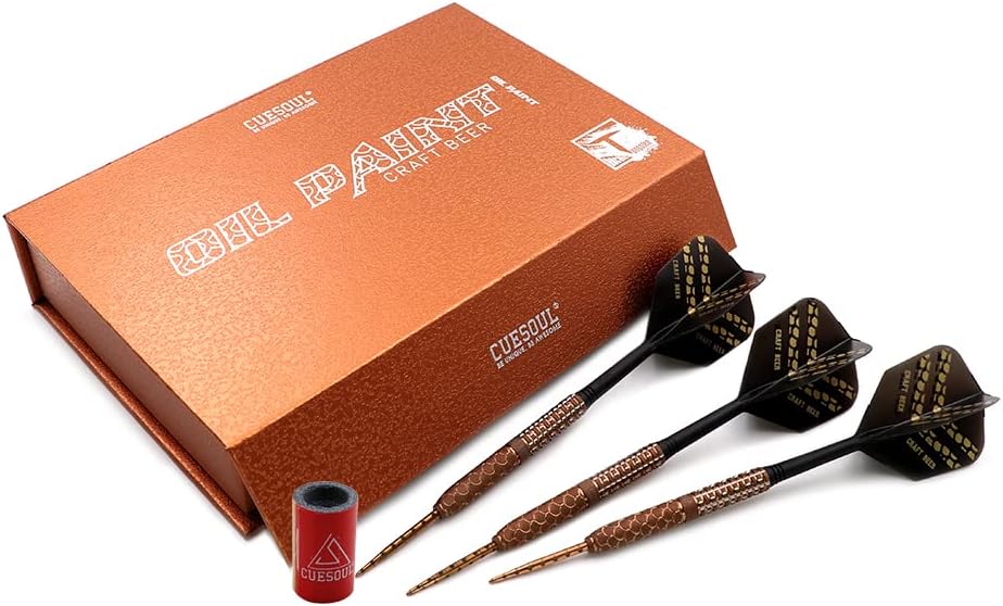 CUESOUL CocktailCOLA BeerDraft Beer with Oil Paint Finished-21g22g23g Steel Tip 90% Tungsten Dart Set