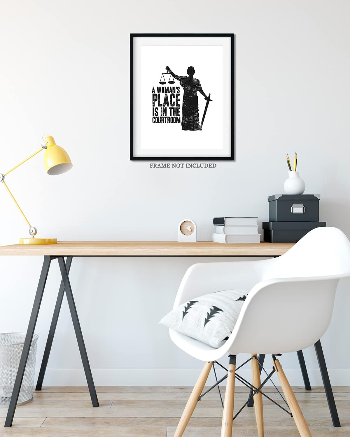 Impresión artística de la decoración de la pared sobre un fondo blanco – impresión sin marco de 8×10 – gran regalo para abogados y abogados