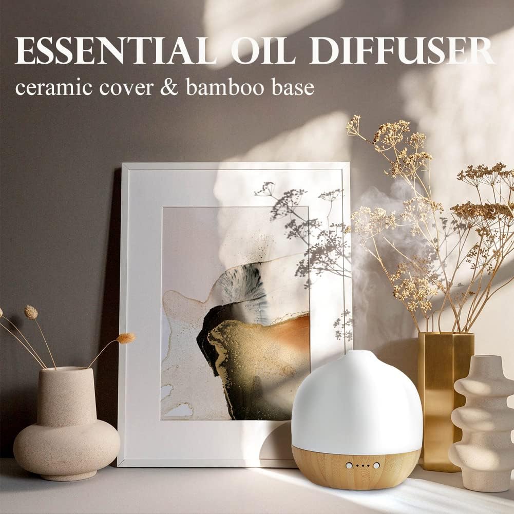 Difusores de aceite esencial, difusor de aceites esenciales de cerámica para aromaterapia, para el hogar, difusor de aceites esenciales para