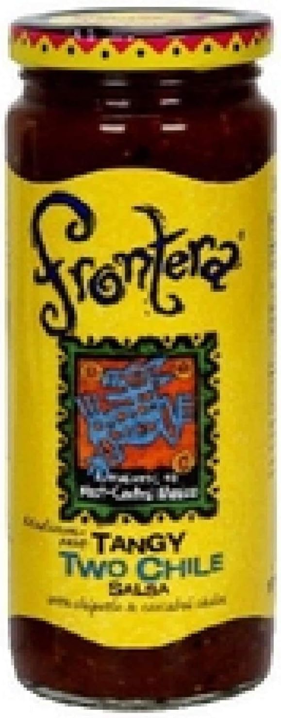 Frontera B19856 Frontera Tangy Two Chile Salsa Med-Hot – 6x16Oz
