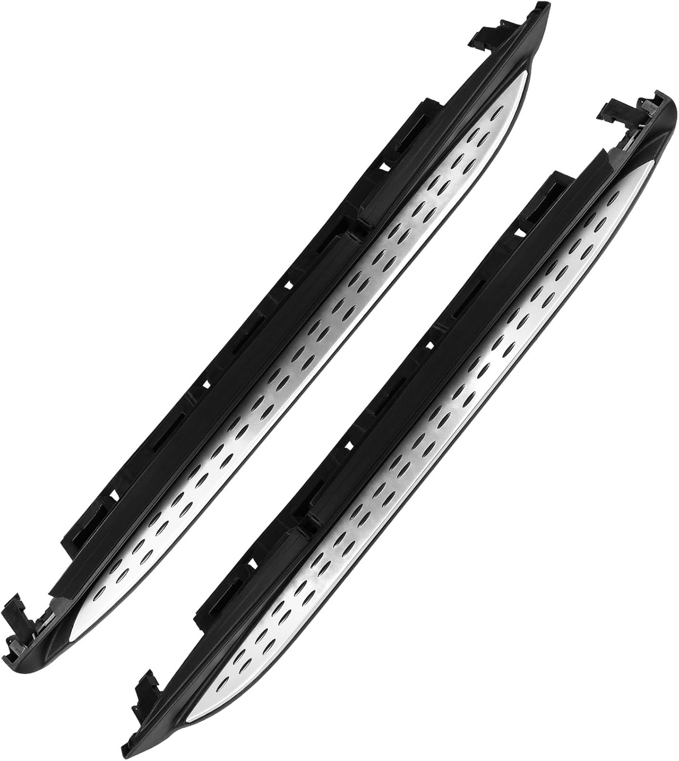 ECCPP Estribos aptos para Land Rover LR3, 2010-2016 para Land Rover LR4 Sport Utility 4 puertas escalones Nerf barras de plástico y aluminio