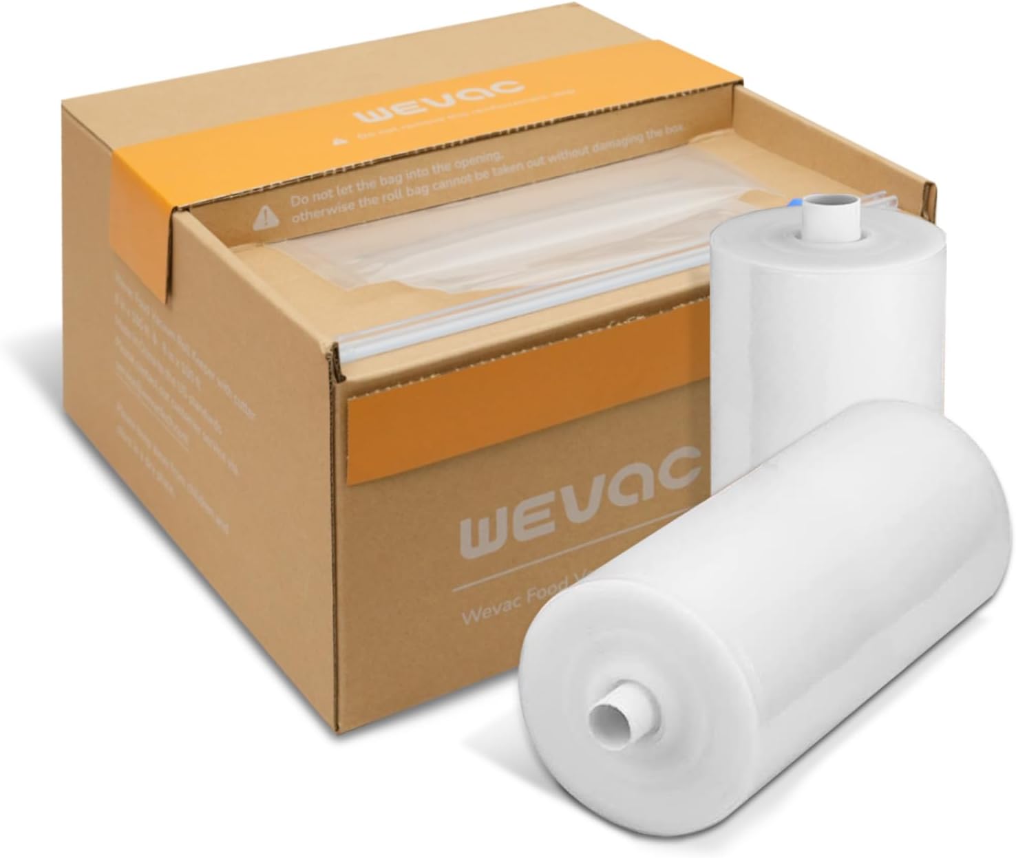 Rollo de sellado al vacío con cortador, 6 x 100 pies y 8 x 100 pies, 2 rollos ideal para guardar alimentos, sin BPA, grado comercial, ideal para