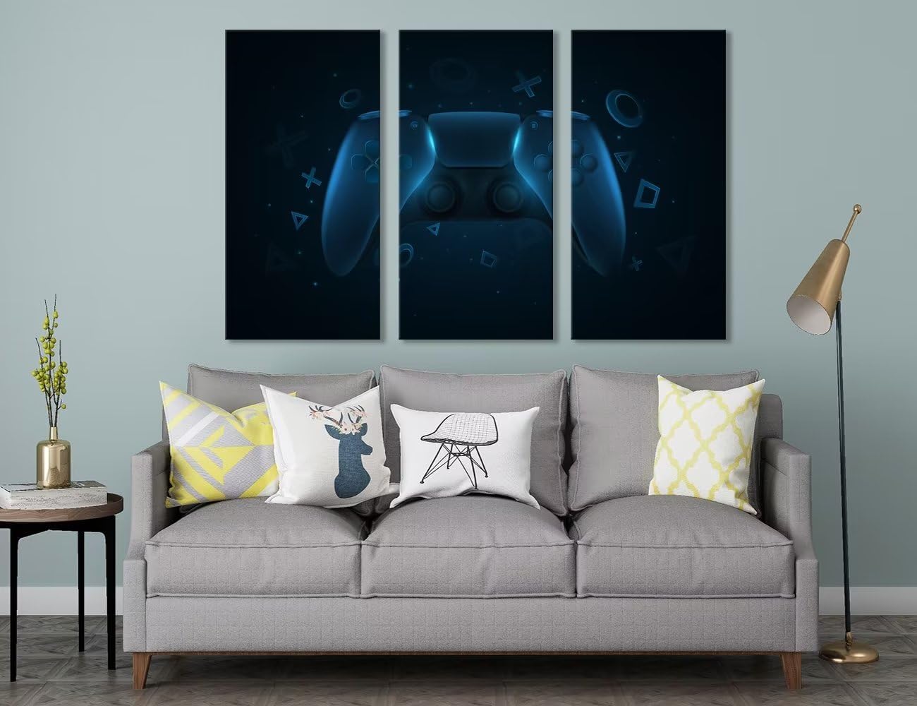 Decoración de pared para sala de juegos, lienzo, arte de pared para sala de estar, dormitorio, baño, decoración del hogar, póster de juego, obras de