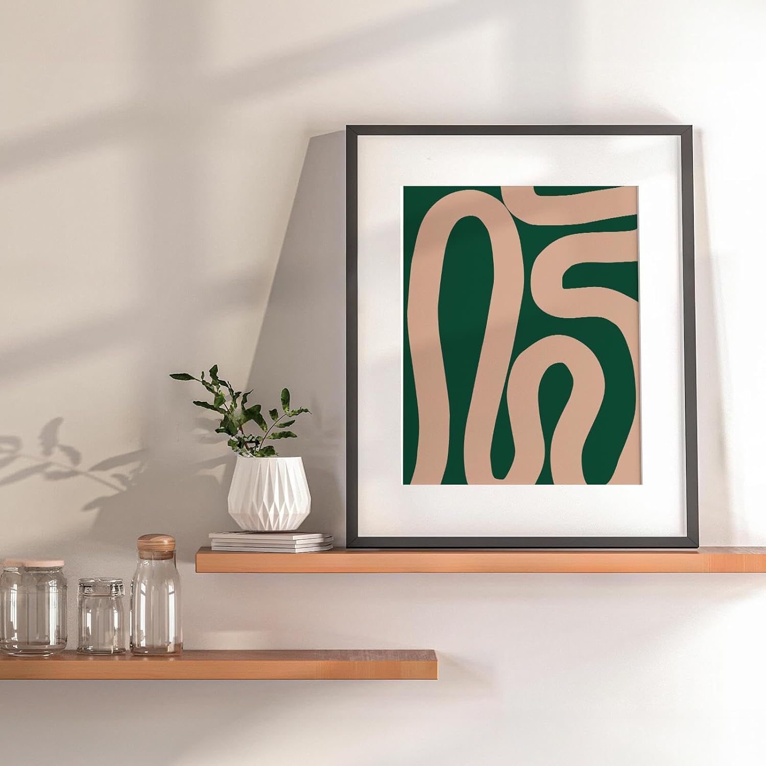 VIYYIEA Sage Matisse – Arte de pared estético para decoración de habitación, póster botánico abstracto para decoración de pared, pósteres de